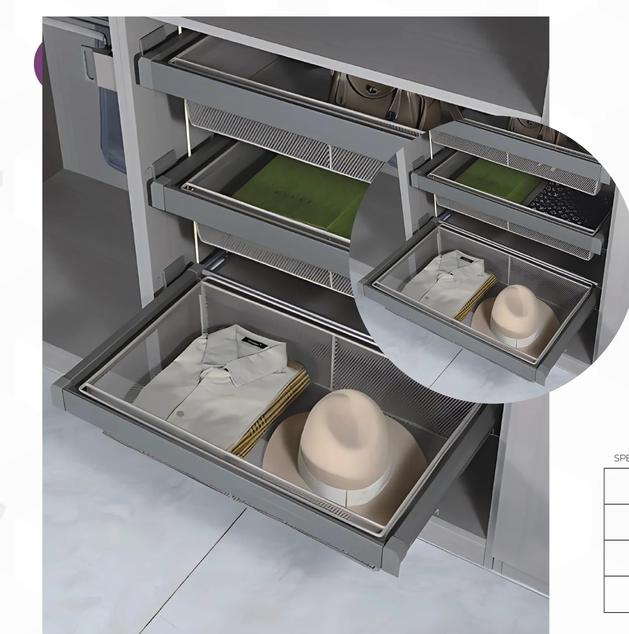 CAELEN Drawer Basket
