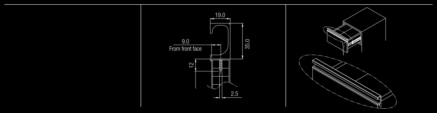 CAELEN G Profile for Shutter Handles