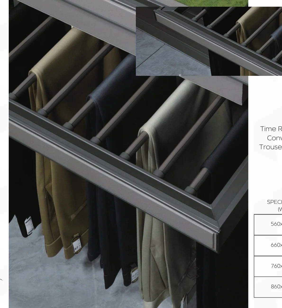 CAELEN Movable Trouser Rack