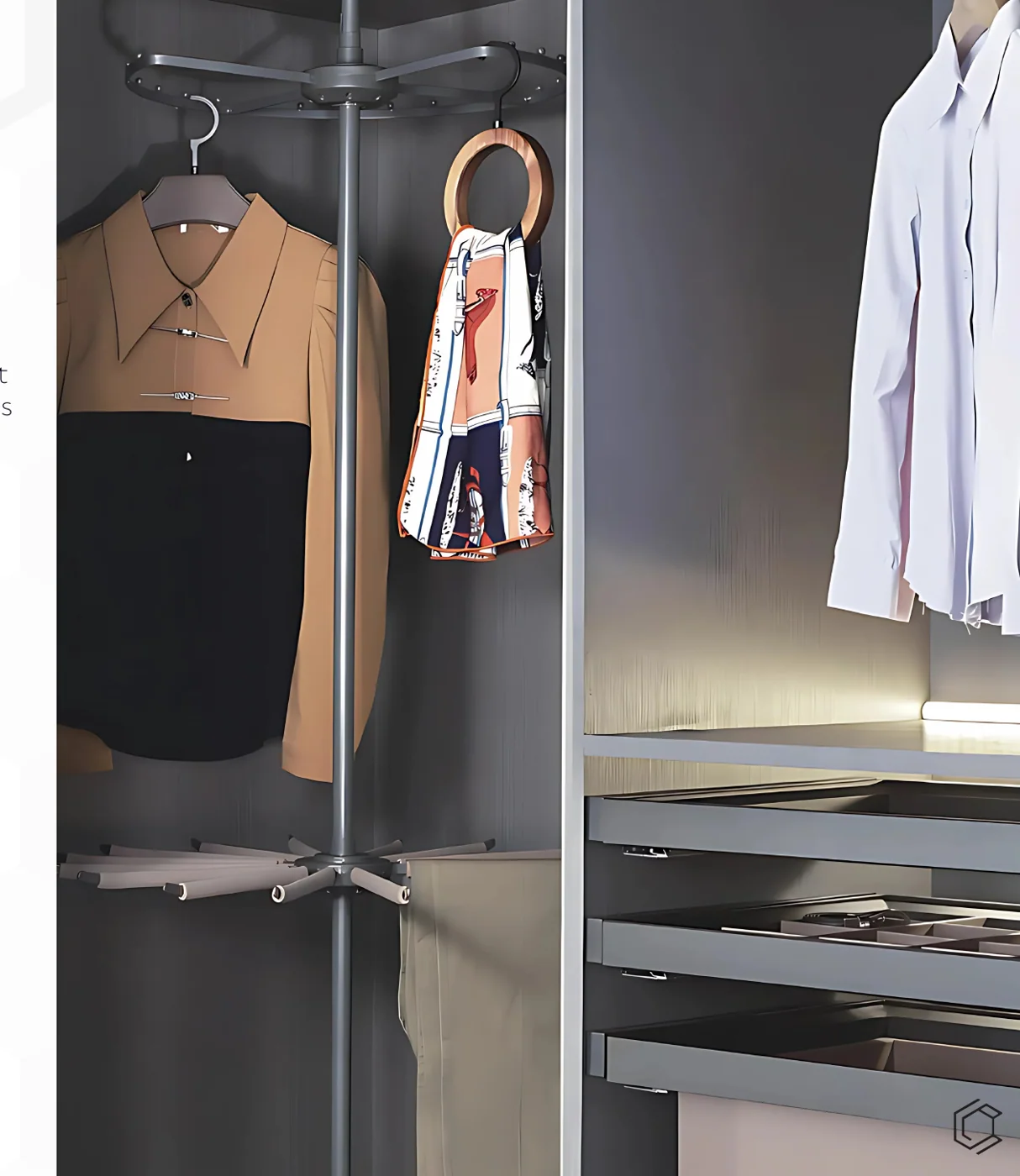 CAELEN Multi-Functional Rotating Combination Corner Frame