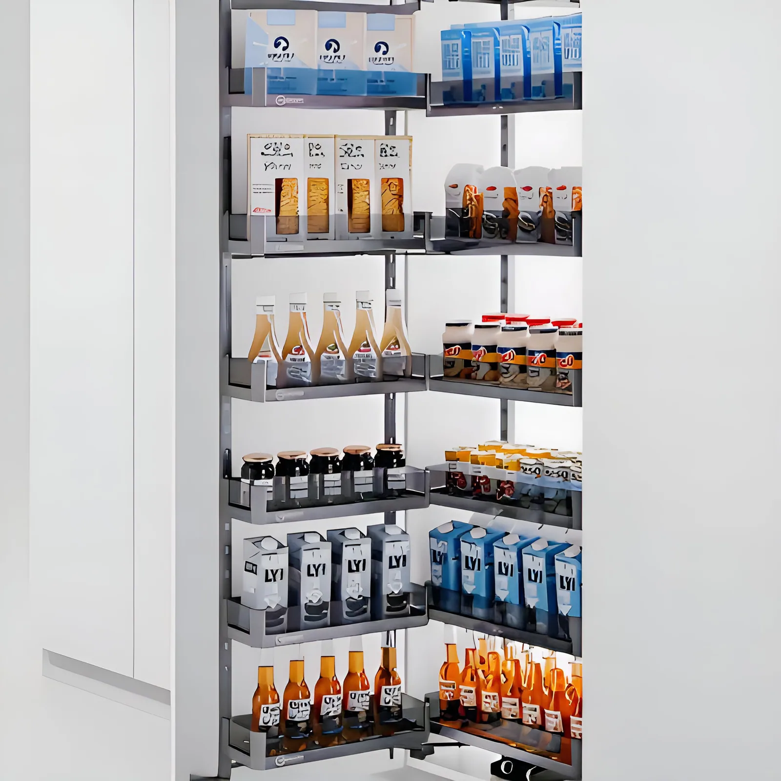 CAELEN Glass Pantry Unit