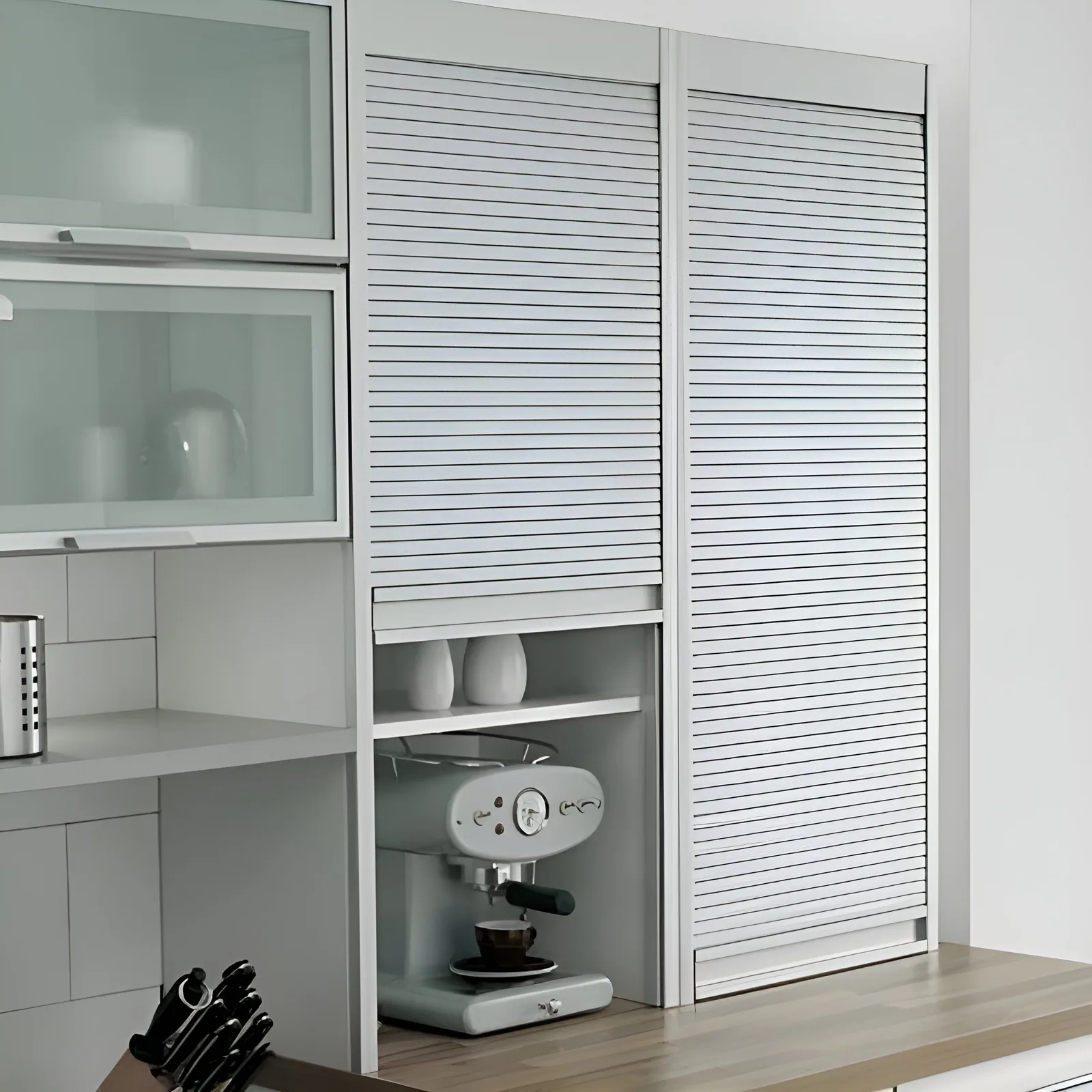 CAELEN Rolling Shutter — Aluminium White